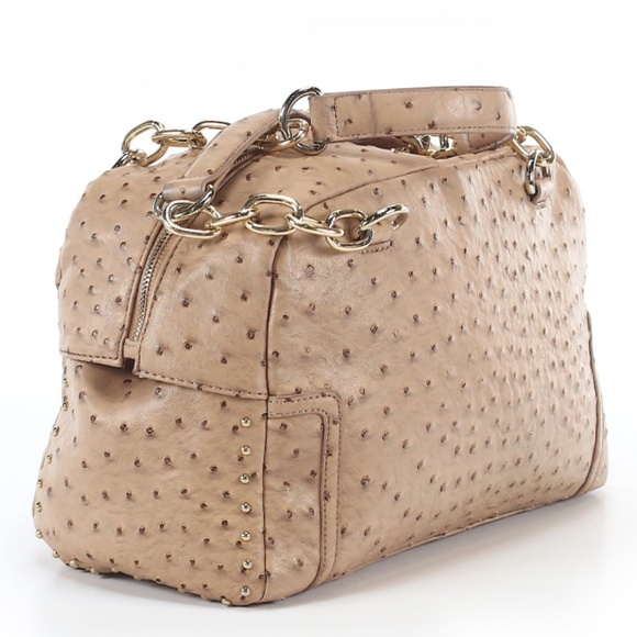 Bebe Faux Tan Ostrich Purse - Picture 2 of 2